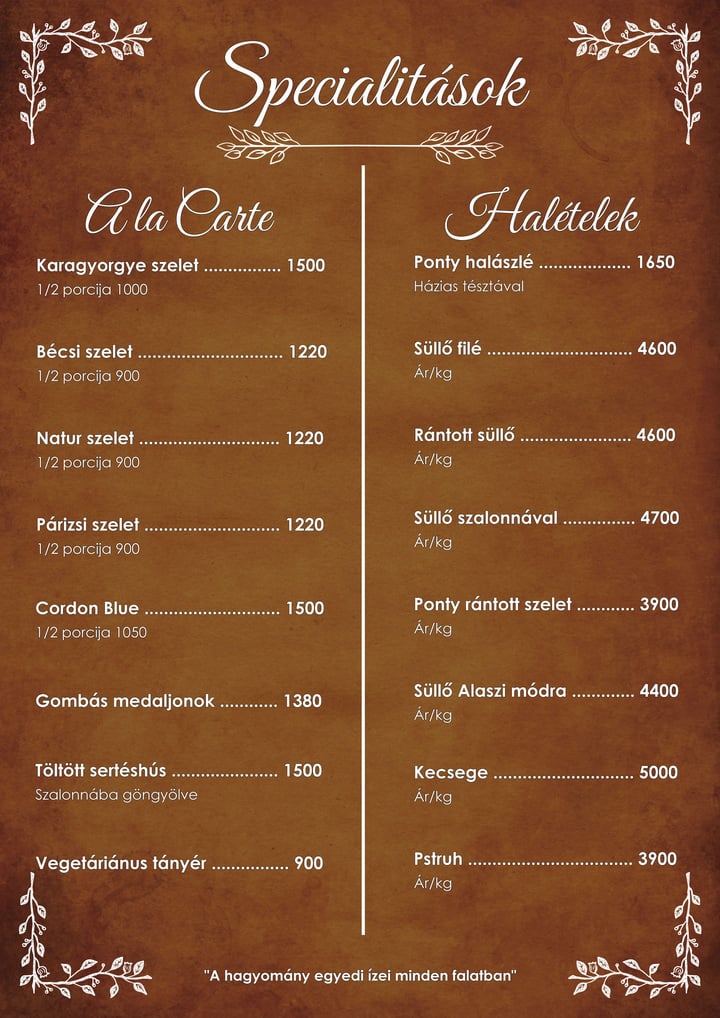 Ala Carte